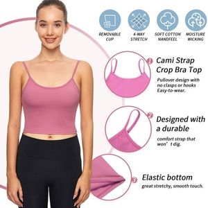 NWT Cute Comfy Sports Bra Tank Top Yoga Top